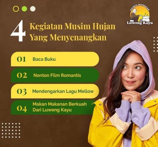 4 kegiatan di musim hujan yang menyenangkan | luweng kayu